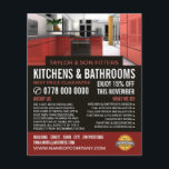 Stilvolles Küchendesign, Küche & Badezimmer Fitter Flyer<br><div class="desc">Stilvolles Küchendesign,  Küche & Bad Fitter Firma Werbung Flyer von der Business Card Store.</div>