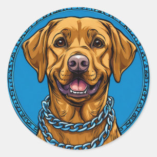 Stilvolles Labrador Retriever Hund Liebhaber Gesch Runder Aufkleber