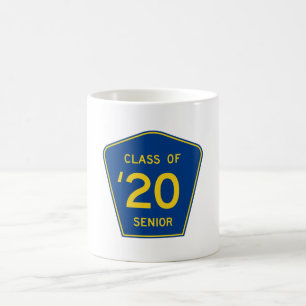 Stilvolles Landkreis-Wegzeichen Klasse 2020 Kaffeetasse