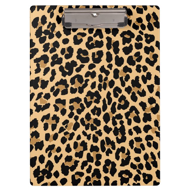 Stilvolles Leopard-Druck-Klemmbrett Klemmbrett (Vorderseite)
