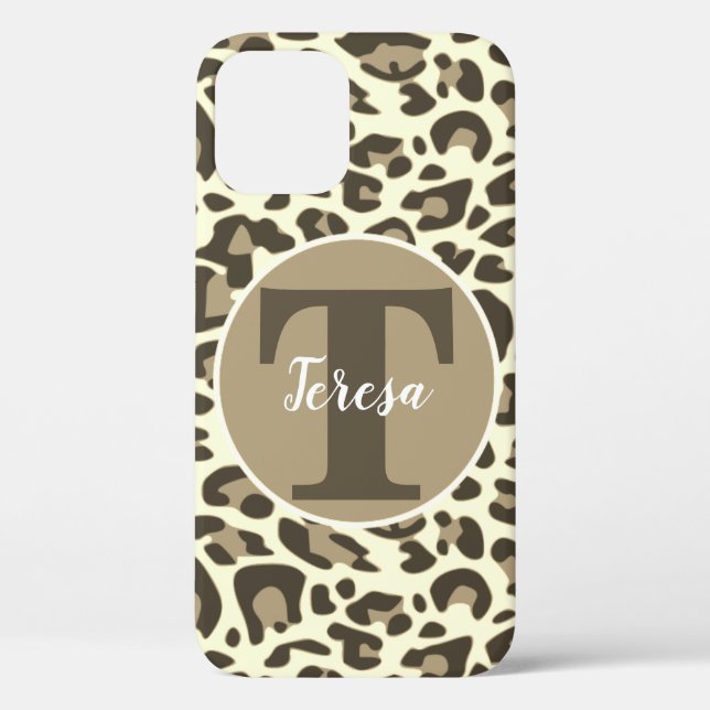 Stilvolles Leopard Print Rockabilly Design Moderne Case-Mate iPhone Hülle (Rückseite)