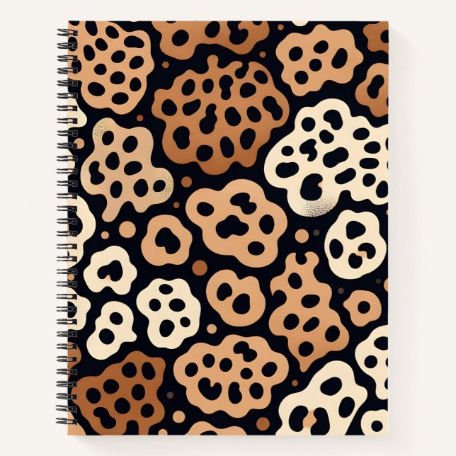 Stilvolles Leopard Skin Notebook Notizbuch (Vorderseite)