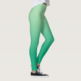Stilvolles Licht bis dunkelgrüne Farbe Leggings