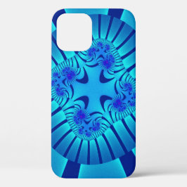 Stilvolles Light Blue Fraktal Case-Mate iPhone Hülle
