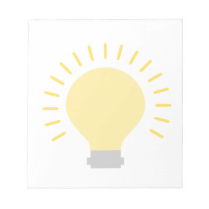 Stilvolles Light Bulb Design Notizblock