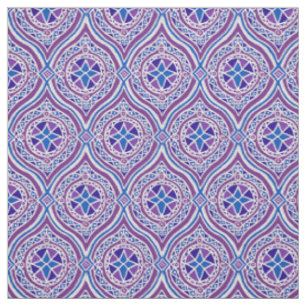 Stilvolles lila und blaues traditionelles Ogees Stoff
