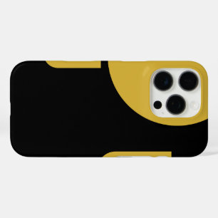 Stilvolles metallisches Gold auf Schwarz iPhone 16 Pro Hülle