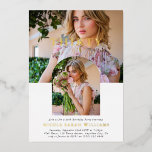 Stilvolles Minimal Foto 30. Geburtstag Folieneinladung<br><div class="desc">Feiern Sie stilvoll mit dieser luxuriösen 30. Geburtstagsfeier-Party Einladung. Das Design zeichnet sich durch eine moderne 2-Foto-Collage,  das Zeitalter in Goldfolien-Serifen-Schriftart über das erste Bild,  eine trendige Bogenvorlage für das zweite Foto mit dem Namen auch in Goldfolie Schrift und eine elegante Vorlage aus,  die leicht zu anpassen ist.</div>
