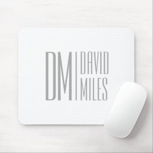 Stilvolles, minimales und modernes graues Anfangsb Mousepad
