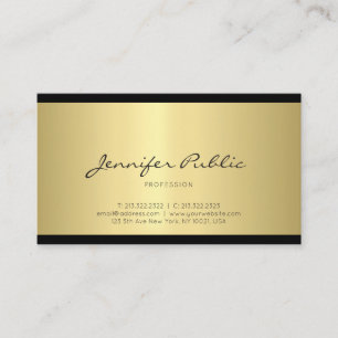 Stilvolles Minimalistisches Design Gold Trendy Sch Visitenkarte