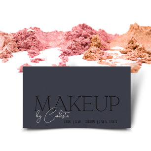 Stilvolles minimalistisches Grafik-Makeup mit "Ihr Visitenkarte