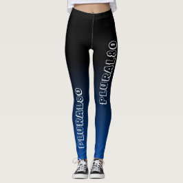Stilvolles mit Monogramm Training mit schwarzblaue Leggings