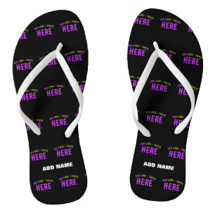 STILVOLLES MODERNES ANPASSBARES SCHWARZES VERIFIZI FLIP FLOPS