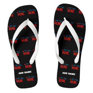 STILVOLLES MODERNES ANPASSBARES SCHWARZES VERIFIZI FLIP FLOPS
