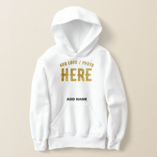 STILVOLLES MODERNES ANPASSBARES WEIßES VERIFIZIERT HOODIE