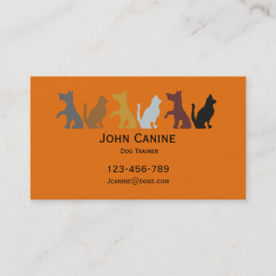 Stilvolles modernes berufliches des Hundetrainers Visitenkarte