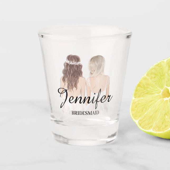 stilvolles, modernes Brauhaus Personalisiert Schnapsglas (Vorderseite)