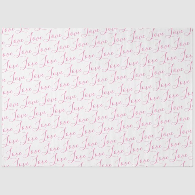 Stilvolles, modernes Kalligrafie-Wrapping-Tissue Seidenpapier (Vorderseite)