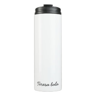 Stilvolles Monogramm Moderne Minimalistische Schri Thermosbecher