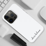 Stilvolles Monogramm | Modernes Minimalistisches W Case-Mate iPhone Hülle<br><div class="desc">Ein einfaches,  benutzerdefiniertes Monogramm-Design in einer informellen,  lässigen,  handgeschriebenen Schrifttyp in auffallendem einfarbigem Schwarzweiß. Das Monogramm kann leicht personalisiert sein,  um ein Design so einzigartig wie Sie sind zu machen! Das perfekte trendige Geschenk oder Accessoire für jeden Anlass.</div>