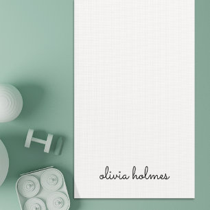 Stilvolles Monogramm   Modernes Minimalistisches W Yogamatte