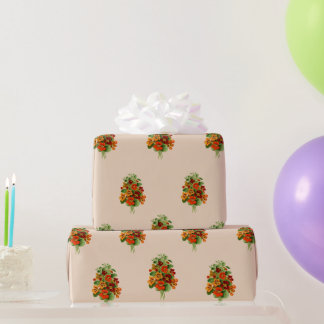 Stilvolles Nasturtium Wrapping Paper Geschenkpapier