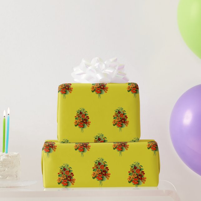Stilvolles Nasturtium Wrapping Paper Geschenkpapier (Partygeschenke)
