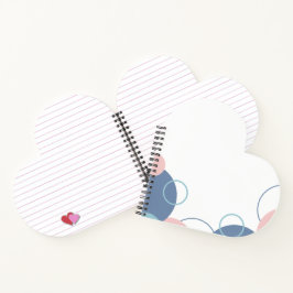 Stilvolles Notizbuch mit farbenfrohem Kreisdesign