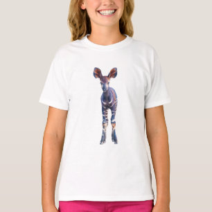 Stilvolles Okapi-Waldtier für Kinder T-Shirt
