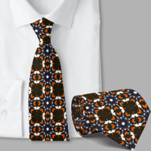 Stilvolles orange-schwarzes Retro-Muster