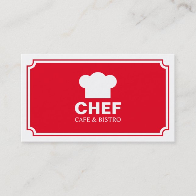 Stilvolles Panel - Rot Visitenkarte (Vorderseite)