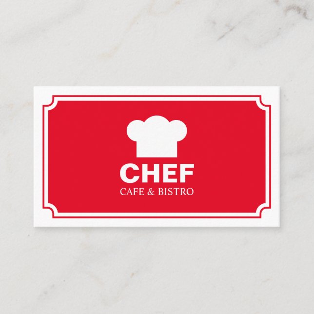 Stilvolles Panel - Rot Visitenkarte (Vorderseite)