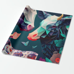 Stilvolles Papier für Tierdrucke Geschenkpapier