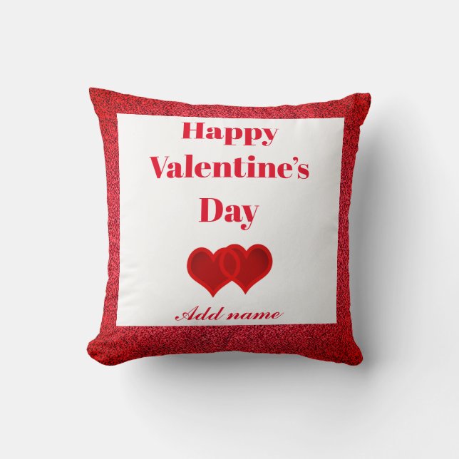 Stilvolles personalisiertes Geschenkkissen des Kissen (Vorderseite)