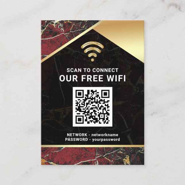 Stilvolles Personalisiertes QR-Code Visitenkarte (Vorderseite)