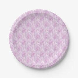 Stilvolles Pink Satin-Muster Pappteller
