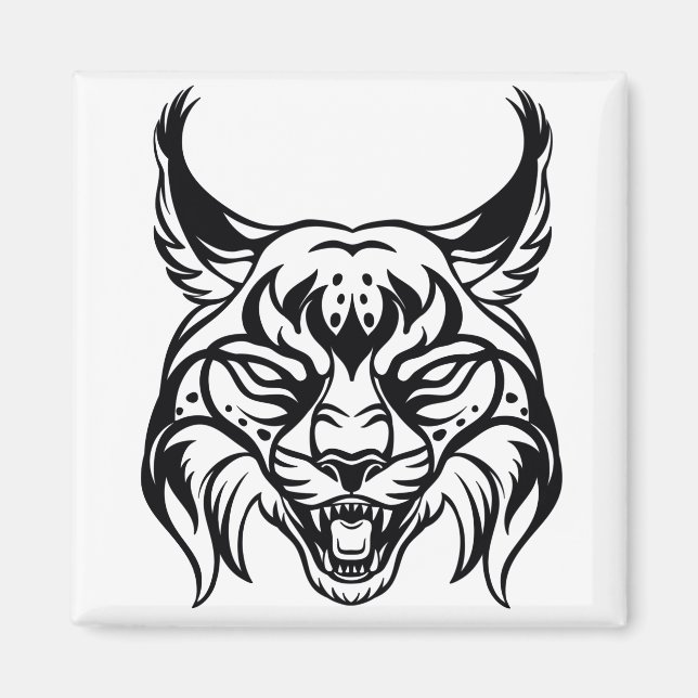 Stilvolles Portrait von Bobcat Magnet (Vorne)