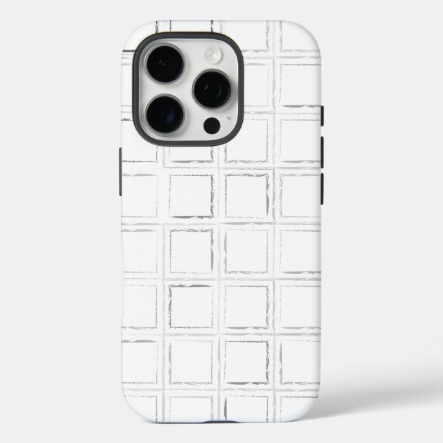 Stilvolles Prüfmuster iPhone 16 Pro Hülle (Rückseite)