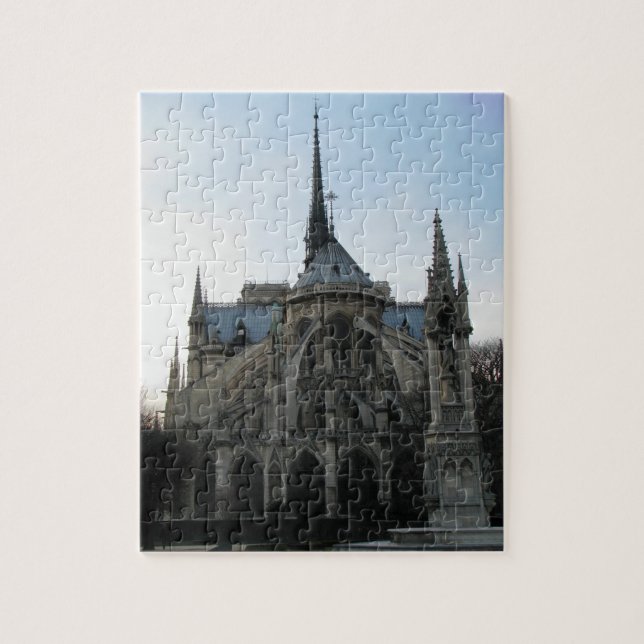Stilvolles Puzzle mit Notre Dame de Paris (Vertikal)