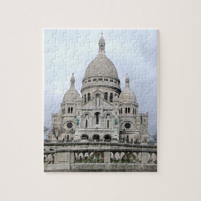 Stilvolles Puzzle mit Sacre Coeur de Paris (Vertikal)