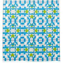 Stilvolles Puzzle Piece Muster Duschvorhang