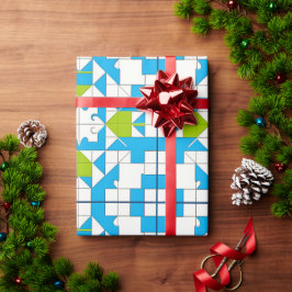 Stilvolles Puzzle Piece Muster Geschenkpapier