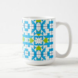 Stilvolles Puzzle Piece Muster Kaffeetasse