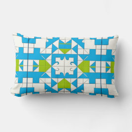 Stilvolles Puzzle Piece Muster Lendenkissen