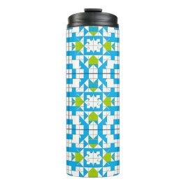 Stilvolles Puzzle Piece Muster Thermosbecher