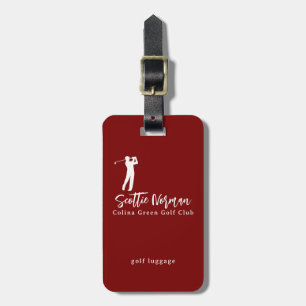Stilvolles Reisegepäck-Etikett für Golfer Gepäckanhänger