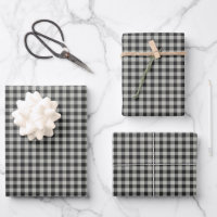 Stilvolles Retro Black and Gray Gingham Kariertes