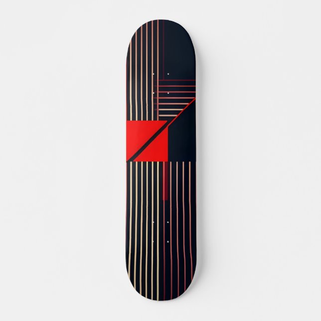 Stilvolles Retro-Grafik-Design Skateboard (Vorne)