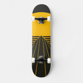 Stilvolles Retro-Grafik-Design Skateboard