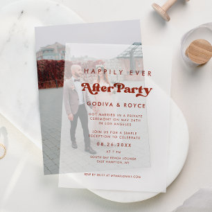 Stilvolles Retro-Happily Ever After-Afterparty